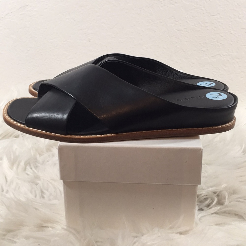 Vince Fairley Leather Wedge Sandals sz. 7.5 new - Picture 11 of 13